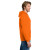 Custom Gildan - Heavy Blend Full-Zip Hooded Sweatshirt - Safety Orange Side View 