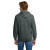 Custom Gildan - Heavy Blend Full-Zip Hooded Sweatshirt - Dark Heather Grey Back View 