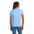 Custom Gildan Women's Ultra Cotton 100% US Cotton T-Shirt - Light Blue Back View 