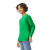 Custom Gildan Youth Heavy Cotton 100% Cotton Long Sleeve T-Shirt - Irish Green Side View 