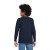 Custom Gildan Youth Heavy Cotton 100% Cotton Long Sleeve T-Shirt - Navy Back View