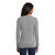Custom Port & Company Women's Long Sleeve Core Cotton Tee - Athletic heather Back View
