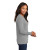 Custom Port & Company Women's Long Sleeve Core Cotton Tee - Athletic heather Side View