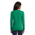 Custom Port & Company Women's Long Sleeve Core Cotton Tee - Kelly Back View
