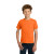 Custom Gildan Youth Ultra Cotton 100% US Cotton T-Shirt - Safety Orange Front View 