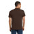 Custom Jerzees - Dri-Power 50/50 Cotton/Poly T-Shirt - Chocolate Back View