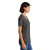 Custom Port & Company Women's Core Cotton V-Neck Tee - Charcoal Side View