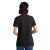 Custom Port & Company Women's Core Cotton V-Neck Tee - Jet black Back Side