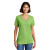 Custom Port & Company Women's Core Cotton V-Neck Tee - Lime Front Side