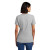 Custom Port & Company Women's Core Cotton V-Neck Tee - Ash Back Side 
