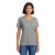 Custom Port & Company Women's Core Cotton V-Neck Tee - Athletic-heather Front Side 