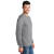 Custom Long Sleeve Color Cotton T-Shirt-Port & Company - Athletic heather side View