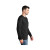 Custom Long Sleeve Color Cotton T-Shirt-Port & Company - Jet Black Side View