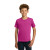 Custom Gildan - Youth Heavy Cotton 100% Cotton T-Shirt - Heliconia Pink Front View