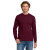 Custom Gildan - Heavy Cotton 100% Cotton Long Sleeve T-Shirt - Maroon Front View 