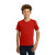 Custom Gildan - Youth Heavy Cotton 100% Cotton T-Shirt - Red Front View