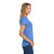 Custom Gildan Women's Heavy Cotton 100% Cotton T-Shirt - Carolina Blue Side View