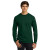 Custom Gildan Ultra Cotton Long Sleeve T-Shirt - Forest Green Front Side