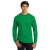 Custom Gildan Ultra Cotton Long Sleeve T-Shirt - Irish green Front Side