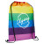 Custom B.free Pride Rainbow Drawstring Bag - Rainbow Side View