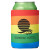 Custom B.free Rainbow Pride Folding Can Cooler - In Use