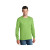Custom Long Sleeve Color Cotton T-Shirt-Port & Company - Lime Front Side 