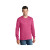 Custom Long Sleeve Color Cotton T-Shirt-Port & Company - Sangria Front Side 