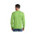 Custom Long Sleeve Color Cotton T-Shirt-Port & Company - Lime Back Side 