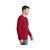 Custom Long Sleeve Color Cotton T-Shirt-Port & Company - Red Side View