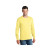 Custom Long Sleeve Color Cotton T-Shirt-Port & Company - Yellow Front Side 
