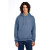 Custom Jerzees - NuBlend Pullover Hooded Sweatshirt - Denim Front View 