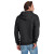 Custom Jerzees - NuBlend Pullover Hooded Sweatshirt - Black Heather Back View 