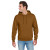Custom Jerzees - NuBlend Pullover Hooded Sweatshirt - Golden Pecan Front View 