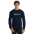 Custom Gildan Ultra Cotton Long Sleeve T-Shirt - Navy Front Side 
