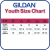 Custom Gildan Youth Softstyle T-Shirt - Size Chart