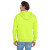 Custom Jerzees - NuBlend Pullover Hooded Sweatshirt - Safety green Back view