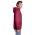 Custom Jerzees - NuBlend Pullover Hooded Sweatshirt -Vintage Heather Red Side View