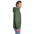 Custom Jerzees - NuBlend Pullover Hooded Sweatshirt - Heather-military green Side View 