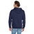 Custom Jerzees - NuBlend Pullover Hooded Sweatshirt - Navy Back View 