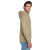 Custom Jerzees - NuBlend Pullover Hooded Sweatshirt - Khaki Side View 