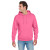 Custom Jerzees - NuBlend Pullover Hooded Sweatshirt - Neon pink Front View 