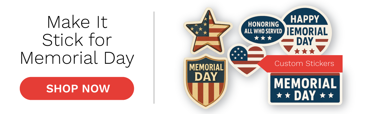 Shop Custom Stickers for Memorial Day