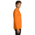 Custom Gildan Ultra Cotton Long Sleeve T-Shirt - Safety Orange Side View