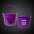 Custom Pumpkin Bucket w/ Handle 12CT - Purple