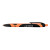 Custom iWriter Gel-Sport Stylus - Soft Touch Rubberized Hybrid Ink Gel Pen & Stylus - Blue ink - Orange