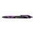 Custom iWriter Gel-Sport Stylus - Soft Touch Rubberized Hybrid Ink Gel Pen & Stylus - Blue ink - Purple