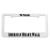 Custom Classic License Plate Frame - 2 Holes - White