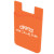 Custom Adhesive Mobile Phone Wallet-Custodian - Orange