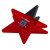 Custom Magnetic Star-Shaped Power Clip - Red