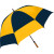Custom Sport Diamondback Vented Golf Umbrella - Navy/Gold